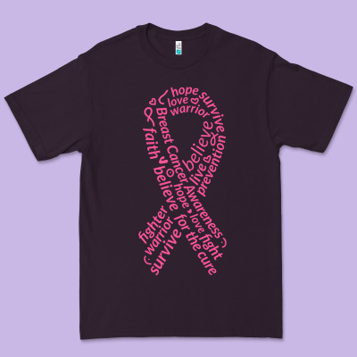 Pink Ribbon Premium Tee Designed By Artisfamous