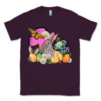 Plum Easter rabbits and cross Classic Tee - OliviaCreatesArt