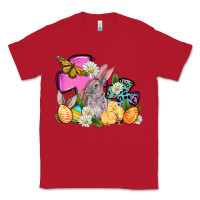 Red Easter rabbits and cross Classic Tee - OliviaCreatesArt