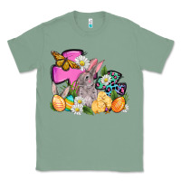 Sage Easter rabbits and cross Classic Tee - OliviaCreatesArt