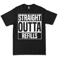 Black straight outta refills funny pharmacy technician pharmacist Premium Tee - artisFamous