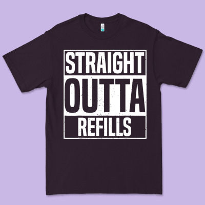 Straight Outta Refills Funny Pharmacy Technician Pharmacist Premium Tee Designed By Artisfamous