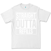 White straight outta refills funny pharmacy technician pharmacist Premium Tee - artisFamous