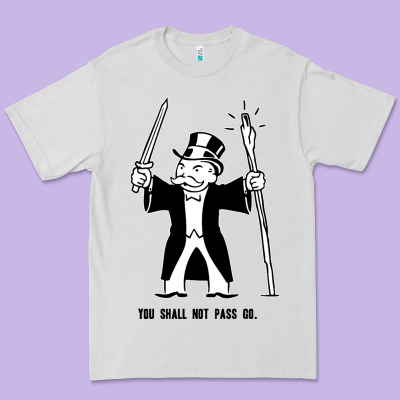 You Shall Not Pass Go Premium Tee Designed By Artisfamous