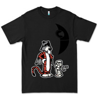 Black hobbes and calvin Premium Tee - artisFamous