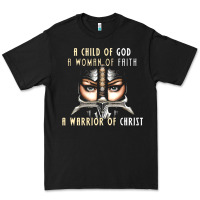 Black child of god woman of faith warrior of christ Premium Tee - artisFamous