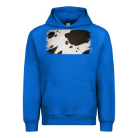 Cobalt Cowhide Black and White Brush Strokes Background Urban Hoodie - Jasminsmagicworld