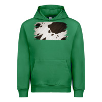 Cowhide Black And White Brush Strokes Background Urban Hoodie | Teevron