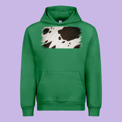 Cowhide Black And White Brush Strokes Background Urban Hoodie Designed By Jasminsmagicworld