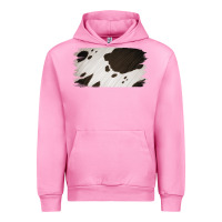 Fuchsia Pink Cowhide Black and White Brush Strokes Background Urban Hoodie - Jasminsmagicworld
