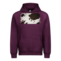 Mauve Wine Cowhide Black and White Brush Strokes Background Urban Hoodie - Jasminsmagicworld