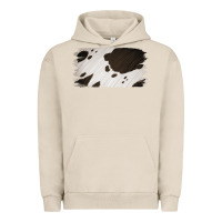 Pigment French Oak Cowhide Black and White Brush Strokes Background Urban Hoodie - Jasminsmagicworld