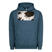 Pigment Midnight Navy Cowhide Black and White Brush Strokes Background Urban Hoodie - Jasminsmagicworld