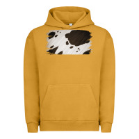Pigment Peanut Butter Cowhide Black and White Brush Strokes Background Urban Hoodie - Jasminsmagicworld
