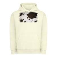 Pigment Pistachio Cowhide Black and White Brush Strokes Background Urban Hoodie - Jasminsmagicworld