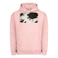 Pigment Salmon Cowhide Black and White Brush Strokes Background Urban Hoodie - Jasminsmagicworld