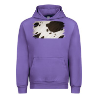 Tulip Cowhide Black and White Brush Strokes Background Urban Hoodie - Jasminsmagicworld