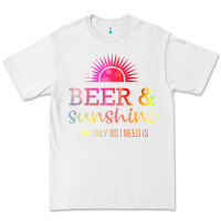 White the only bs i need is beer sunshine Premium Tee - artisFamous