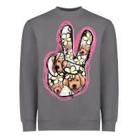 Storm Jack Russel Peace Sign Heavyweight Sweatshirt - Jasminsmagicworld