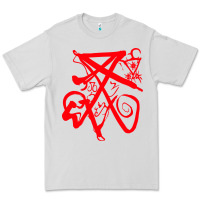 Dove Grey lucifer calligraphy 2 Premium Tee - artisFamous