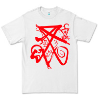 White lucifer calligraphy 2 Premium Tee - artisFamous