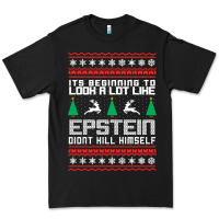 Black epstein didnt kill himself christmas Premium Tee - artisFamous