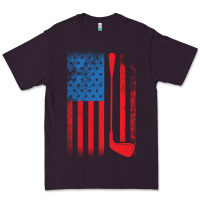 Plum Golf with USA Flag Premium Tee - artisFamous