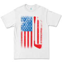 White Golf with USA Flag Premium Tee - artisFamous