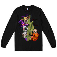 Black halloween cows Long Sleeve Tee - LillyAllenDesigns