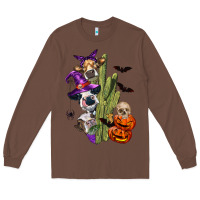 Chestnut halloween cows Long Sleeve Tee - LillyAllenDesigns