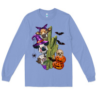 Colony Blue halloween cows Long Sleeve Tee - LillyAllenDesigns
