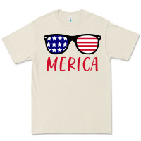 Bone Merica Usa Flag Sunglasses 4th Of July Premium Tee - artisFamous