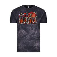 Cloud Black football mama Vintage Tee - CowhideDigitalArt