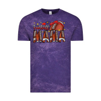 Cloud Purple football mama Vintage Tee - CowhideDigitalArt