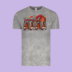 Football Mama Vintage Tee Designed By Cowhidedigitalart