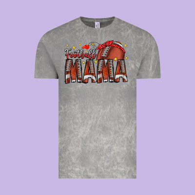 Football Mama Vintage Tee Designed By Cowhidedigitalart
