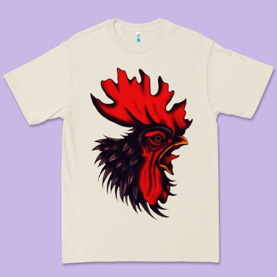 Rooster Premium Tee Designed By Artisfamous