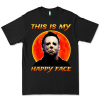 Black this is my happy face Premium Tee - artisFamous