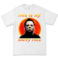 White this is my happy face Premium Tee - artisFamous