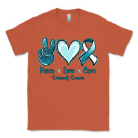 Copper Peace Love Cure Cervical Cancer Classic Tee - Jasminsmagicworld