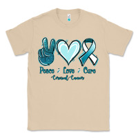 Mushroom Peace Love Cure Cervical Cancer Classic Tee - Jasminsmagicworld