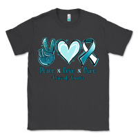 Smoke Peace Love Cure Cervical Cancer Classic Tee - Jasminsmagicworld