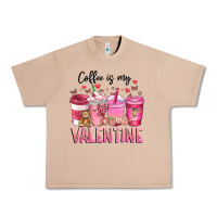 Burro Coffee Is MY Valentine Urban Heavy Tee - CowhideDigitalArt