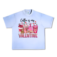 Grape Ice Coffee Is MY Valentine Urban Heavy Tee - CowhideDigitalArt