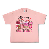 Salmon Coffee Is MY Valentine Urban Heavy Tee - CowhideDigitalArt