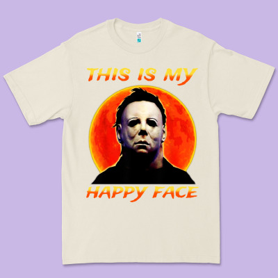 This Is My Happy Face Premium Tee Designed By Artisfamous