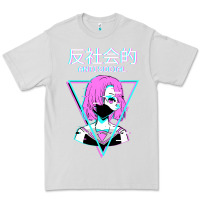 Dove Grey antisocial wave anime Premium Tee - artisFamous