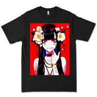 Black anime girl japanese Premium Tee - artisFamous
