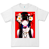 White anime girl japanese Premium Tee - artisFamous