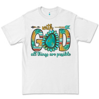 White with god all things are possible with turquoise gemstone bbs Premium Tee - BundleAndBundleShop